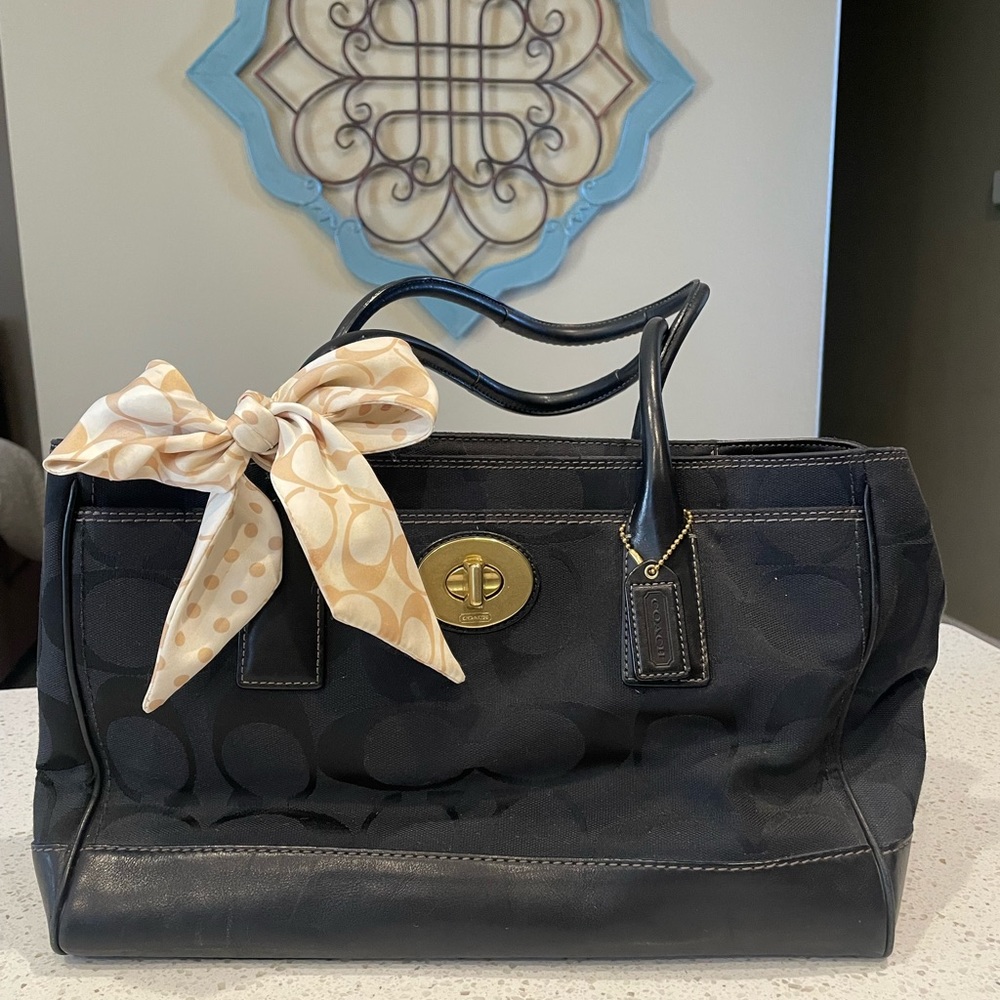 Coach Classic Signature Collection Madeline Shoulder Bag- K0073-11558, Black